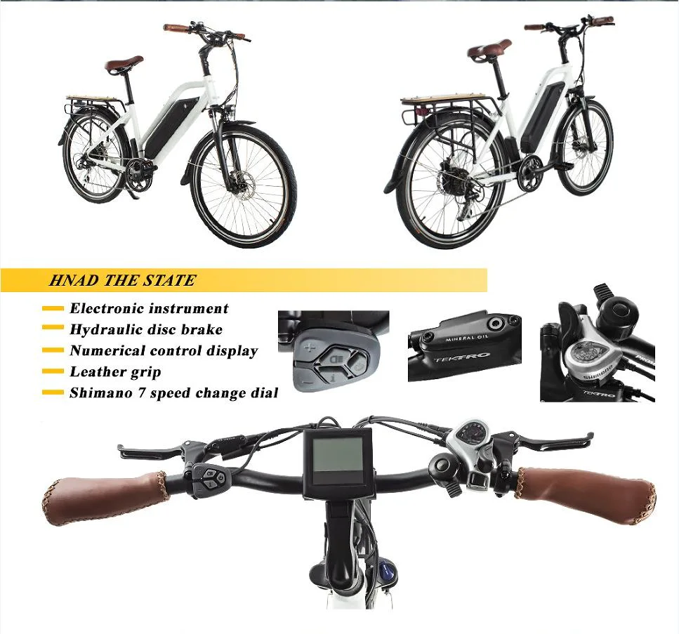 26 Inch Female Urban Step-Through Electric City Bike Warehouse in Europe