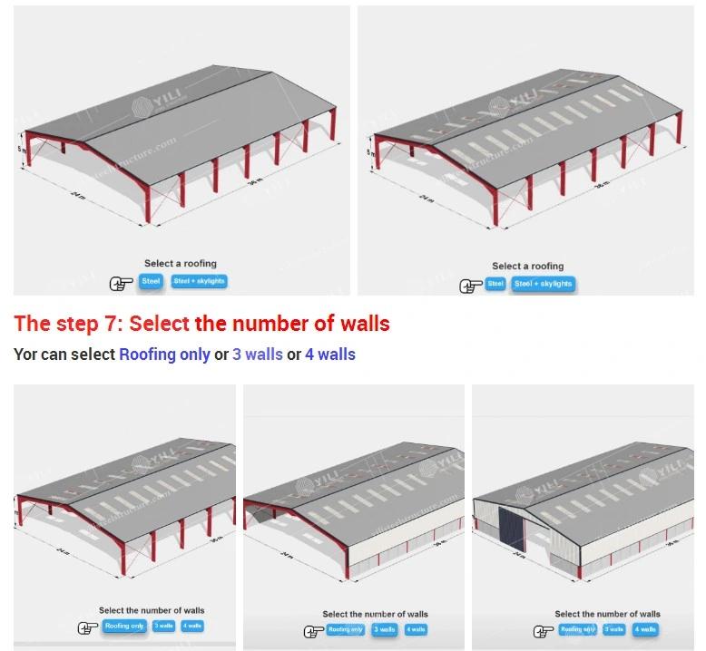 Europe Width (Span) : 24m, Height: 6m, Length: 18-60m, Prefab Light Frame Standard Steel Structure Farm Building / Warehouse with CE